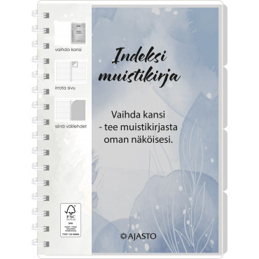 Indeksi muistikirja | E. Kylmälä Oy