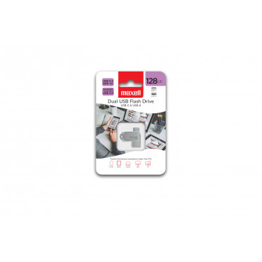 Maxell USB-muistitikku 3.2 GEN1 128GB USB A+C | E. Kylmälä Oy
