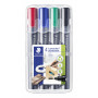 Staedtler Lumocolor 352 huopakynä 4-värin sarja 2 mm pyöreä | E. Kylmälä Oy