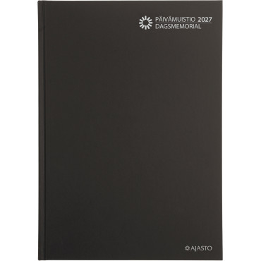 Päivämuistio/Dagsmemorial, sidottu, musta | E. Kylmälä Oy