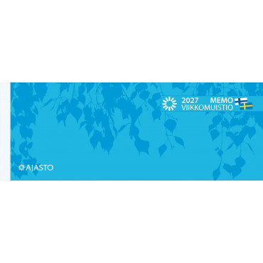 Memo-viikkomuistio, sininen | E. Kylmälä Oy