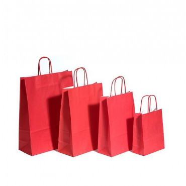 Nyörisankakassi punainen 31 + 12  x  41 cm (50) | E. Kylmälä Oy