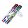Staedtler Lumocolor 348 DUO huopakynä 4-v sarja 0.6 mm/1.5 mm | E. Kylmälä Oy