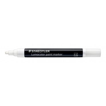 Staedtler Lumocolor 349 maalikynä 2,4 mm valkoinen | E. Kylmälä Oy