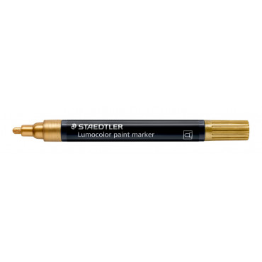 Staedtler Lumocolor 349 maalikynä 2,4 mm kulta | E. Kylmälä Oy