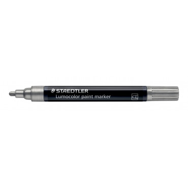 Staedtler Lumocolor 349 maalikynä 2,4 mm hopea | E. Kylmälä Oy
