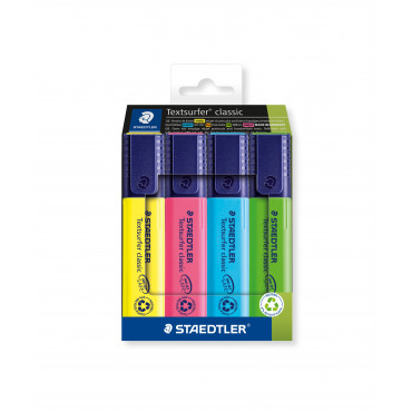 Staedtler TextSurfer Classic korostuskynä 4 värin sarja | E. Kylmälä Oy