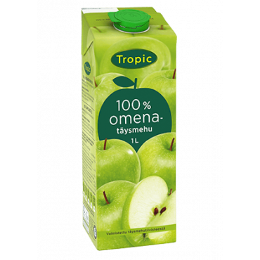 Tropic 100 % Omenatäysmehu 1 L | E. Kylmälä Oy