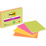Post-it Super Sticky Meeting Notes neonvärit 203 x 152 mm (4) | E. Kylmälä Oy